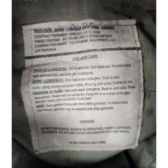 US Army ACU Pants Mens Medium Long OCP Camo Ripstop Cargo Insect Repellent - Picture 6 of 10